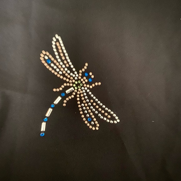 Cache Dragonfly Black Sheer Long Skirt with Side Slits Vintage - Picture 2 of 5